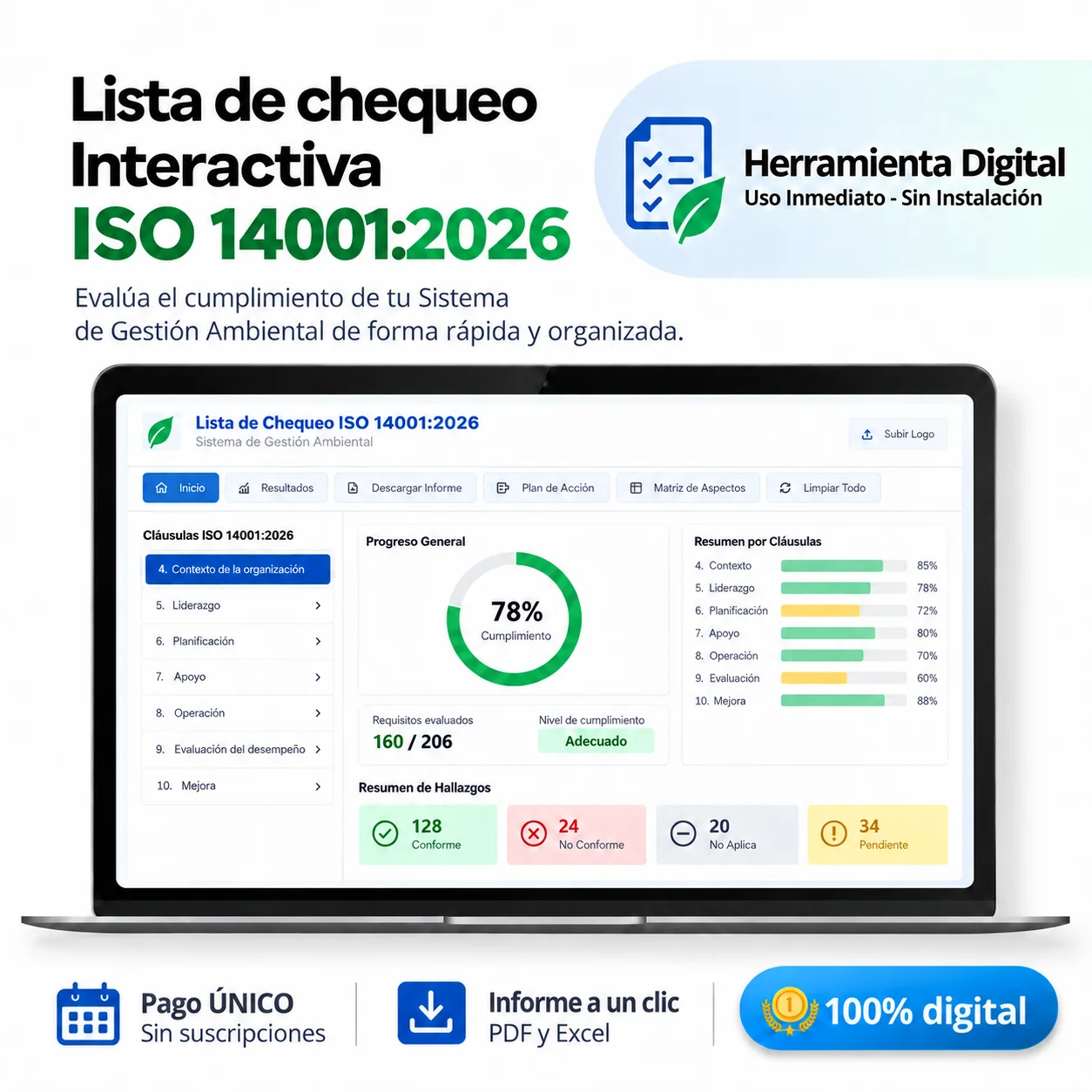 Lista dechequeo iso 14001 2026